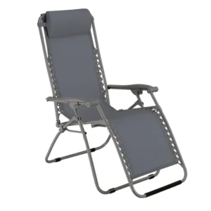 Poltrona relax Virtus 90-165x65x108cm grigia