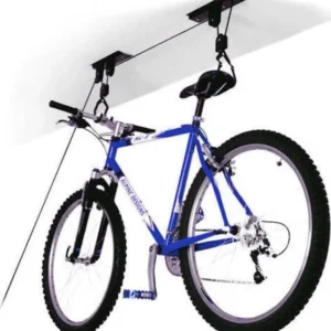 Portabici Sospensione Appendi Bici Soffitto Cantina Garage Carrucola 1 Bici 20kg