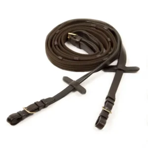Redini Web con fibbie, 5 stop, tappo martingala Dark Brown/Gold F