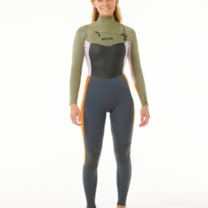 Muta Dawn Patrol 4/3 con zip frontale da donna 4 Rip Curl