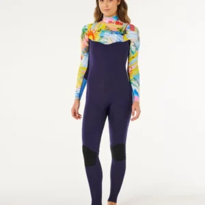 Muta steamer Dawn Patrol Pro 3/2 con zip sul petto 4 Rip Curl