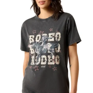 Rodeo T-shirt da donna Charcoal Mineral Wash M