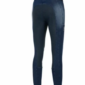 Rosa Leggins da equitazione denim Full Grip da donna Denim Blue 46