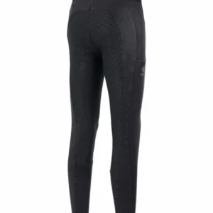 Rosa Leggins da equitazione denim Full Grip da donna Black/Denim 32