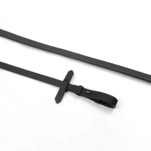 JW RT Rubber Reins Black P
