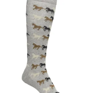 Running Horse calze da equitazione bambino Pebble Grey 30-35