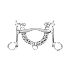 Satinox morso da briglia, 12 mm, aste 5 cm, acciaio inox Silver 105 mm