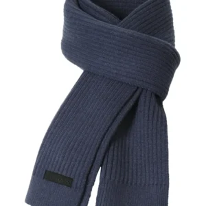 Sciarpa Lavorata Maglia Dark Navy Taglia unica