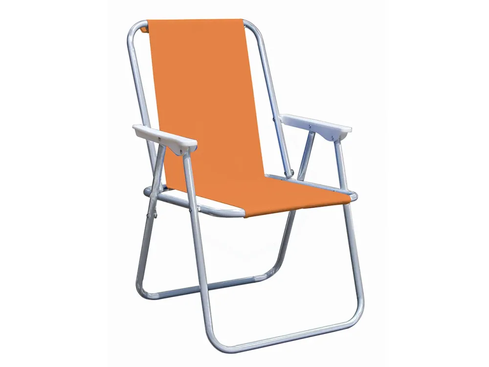 Sedia pic-nic 57x53xh.75cm tubo acciaio d.19mm fodera poliestere 4 blu - 1 arancio - 1 verde $