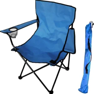 Sedia Pieghevole Richiudibile Chiusura Ombrello da Campeggio Spiaggia Mare Blu