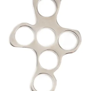 Set di hackamore Bubbles per equitazione, acciaio inox Silver 110 mm