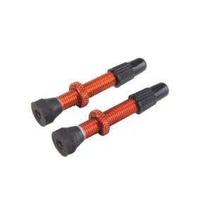 Set di 2 valvole Presta VAR alluminio 35 mm arancione