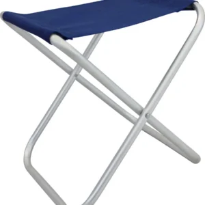sgabello da spiaggia e campeggio pieghevole alluminio textilene Blu Milani Home