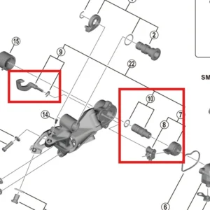 SHIMANO RD-M9120-SGS Kit stabilizzatore gabbia