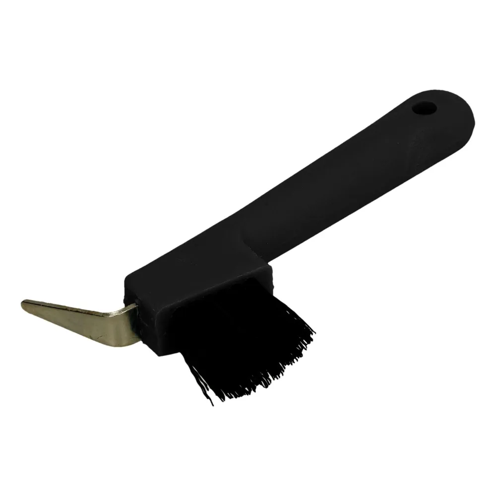 Shires Raschietto per zoccoli/Spazzola Nero