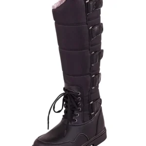 Siberia stivale da equitazione invernale Black 34