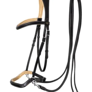 Sidepull Kiona con redini (System 3) Black/Beige C