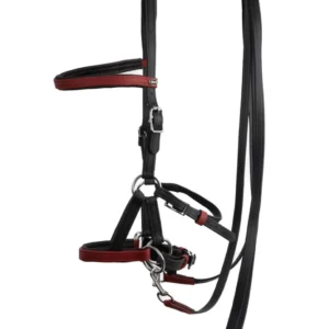 Sidepull Kirsch cuoio vegano (Sistema 3) Black-Bordeaux P