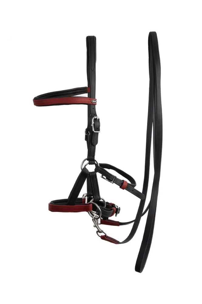 Sidepull Kirsch cuoio vegano (Sistema 3) Black-Bordeaux P