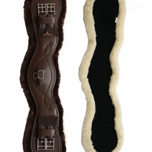 Sottopancia corto anatomico pelle di pecora Kentucky Horsewear Brown 75 cm