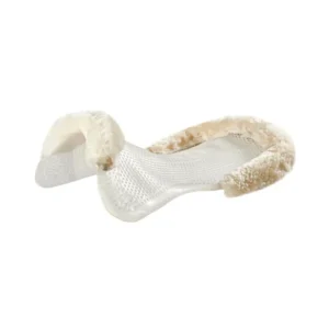 sottosella terapeutico Just Gel con inserto pelle di montone Transparent/Natural M