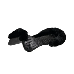 sottosella terapeutico Just Gel con inserto pelle di montone Black/Black L