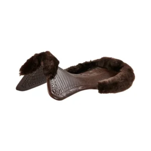 sottosella terapeutico Just Gel con inserto pelle di montone Brown/Brown M