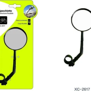 Specchietto Retrovisore Corpo Flessibile Attacco Universale Bicicletta Xc-2617