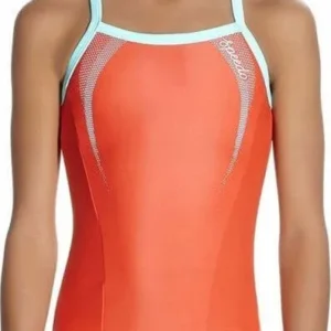 Speedo Costume Bambina Arancio/Turchese