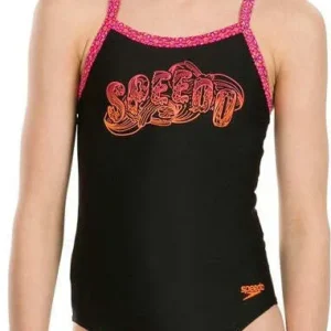 Speedo Costume Ragazza Candy Bounce Nero/Rosa