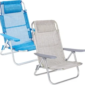 SPIAGGINA CON BRACCIOLI 'GABICCE' telo grigio Lif