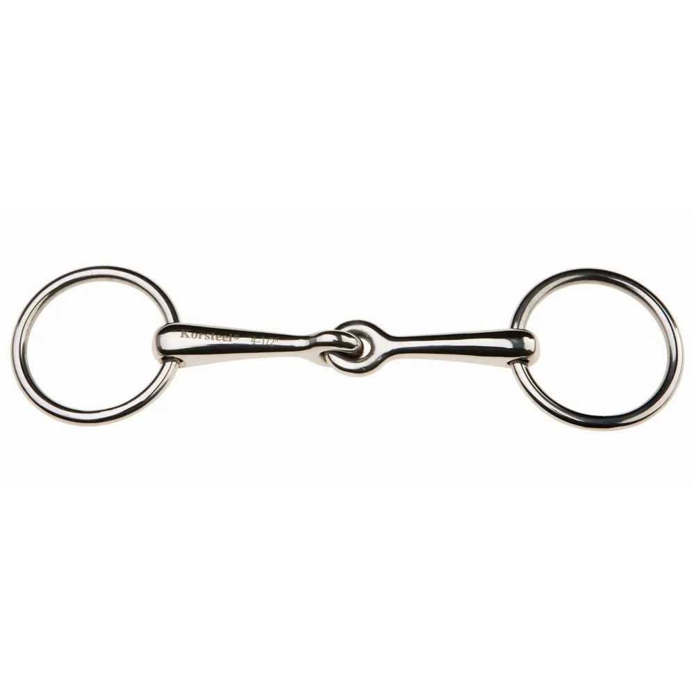 Stainless Steel Weymouth Loose Ring Bradoon Snaffle Bit 127 mm