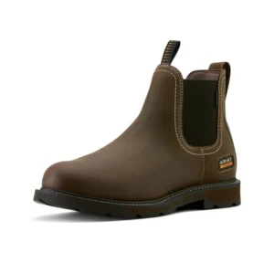 Stivali da lavoro impermeabili con punta morbida Groundbreaker Chelsea Dark Brown 42