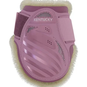 Stivali paranocche pelle vegana per cavalli giovani Old Rose Pink M