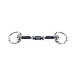 Sweet Iron eggbut bradoon ellittica, 12mm Blue 130 mm