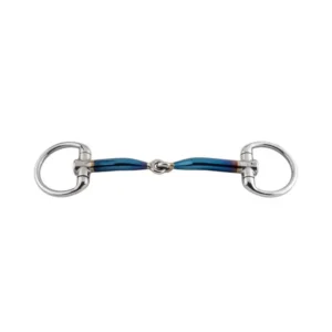 Sweet Iron Eggbutt Bradoon snodato Blue 125 mm