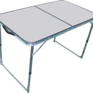 tavolo pieghevole salvaspazio alluminio 120x60 Bianco Milani Home