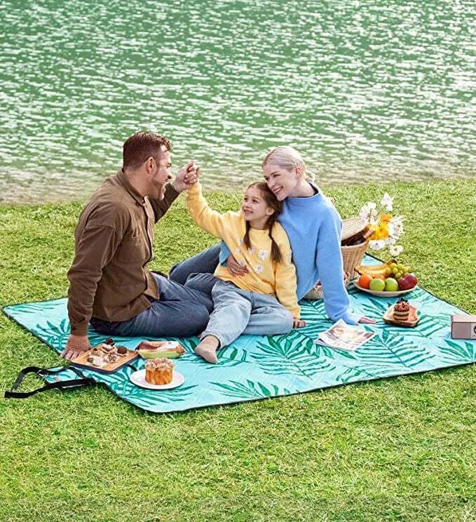 Telo da Picnic al Parco Pieghevole Azzurro