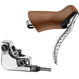 TRP HYLEX RS Leva sinistra montaggio piatto e pinza freno idraulica marrone/argento