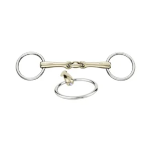 KK Ultra filetto da briglia, doppio snodo, 14 mm, Sensogan, con cristalli 125 mm