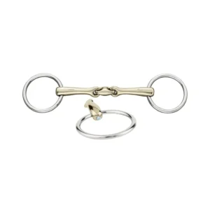 KK Ultra filetto da briglia, doppio snodo, 14 mm, Sensogan, con cristalli 135 mm