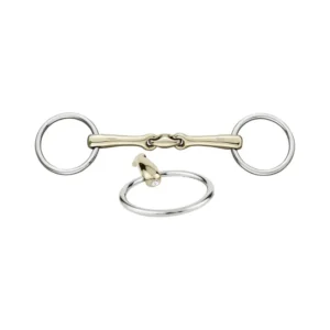 KK Ultra filetto da briglia, doppio snodo, 14 mm, Sensogan, con cristalli 135 mm
