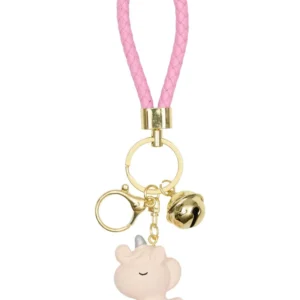 Unicorn Rubber Keychain Pink Taglia unica