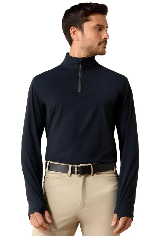 Uomo SolVeil 1/4 Zip strato base Black XS