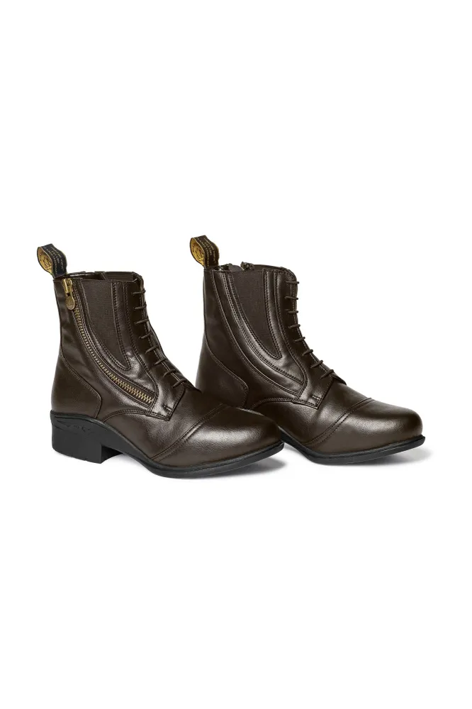 Veganza Stivaletti Paddock con zip laterale Brown 39