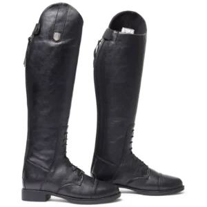 Veganza Young stivali da equitazione invernali per bambini Black 39 Regular Wide