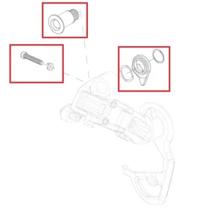 Viti di regolazione e montaggio del deragliatore KIt SRAM RED