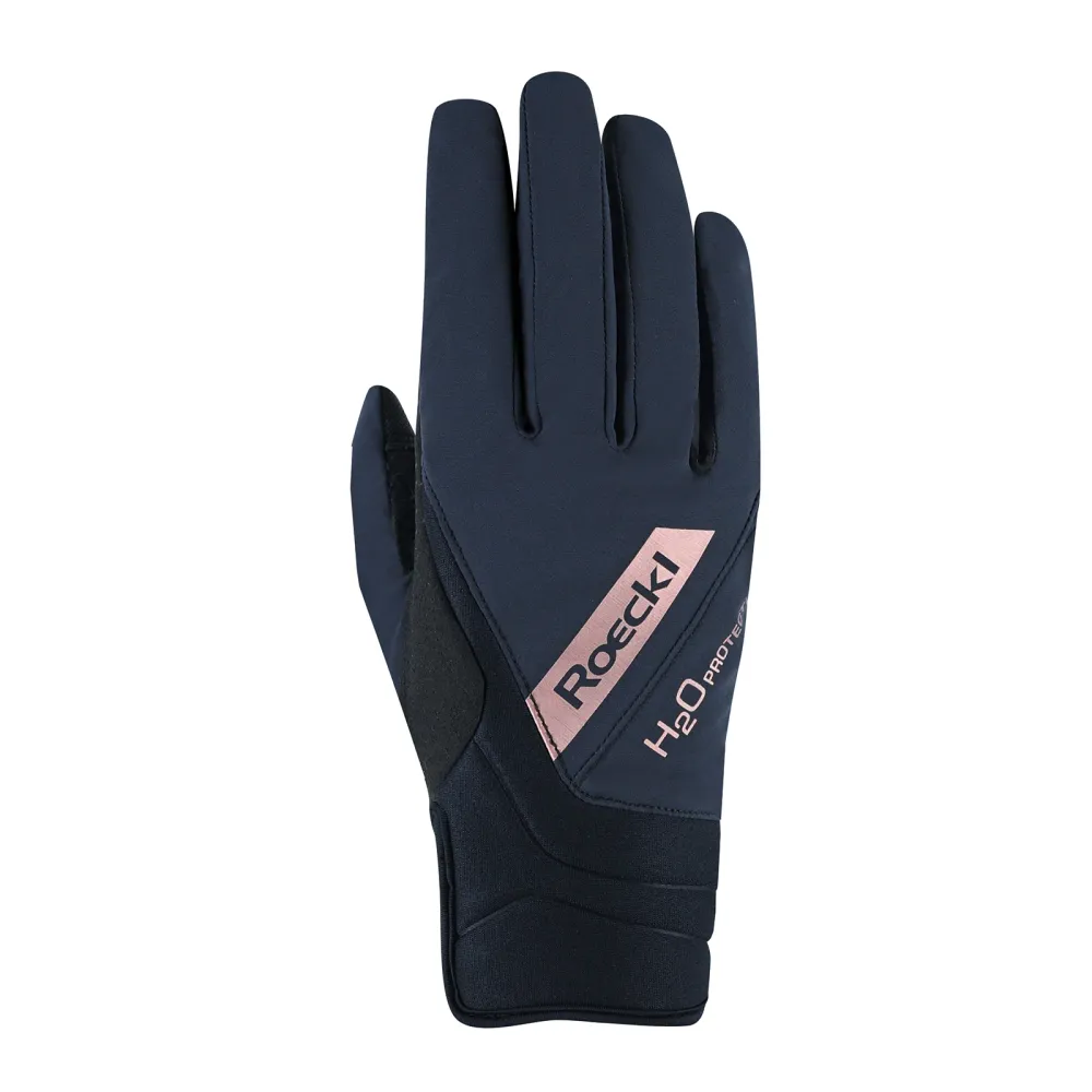 Waregem Guanti da equitazione Black/Copper 6