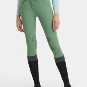 X-Design pantaloni da equitazione donna Smooth Green L
