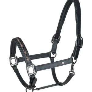X-Line Crystal Cavezza pelle Black/Grey F